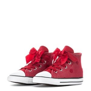 converse girls bow easy on high tops